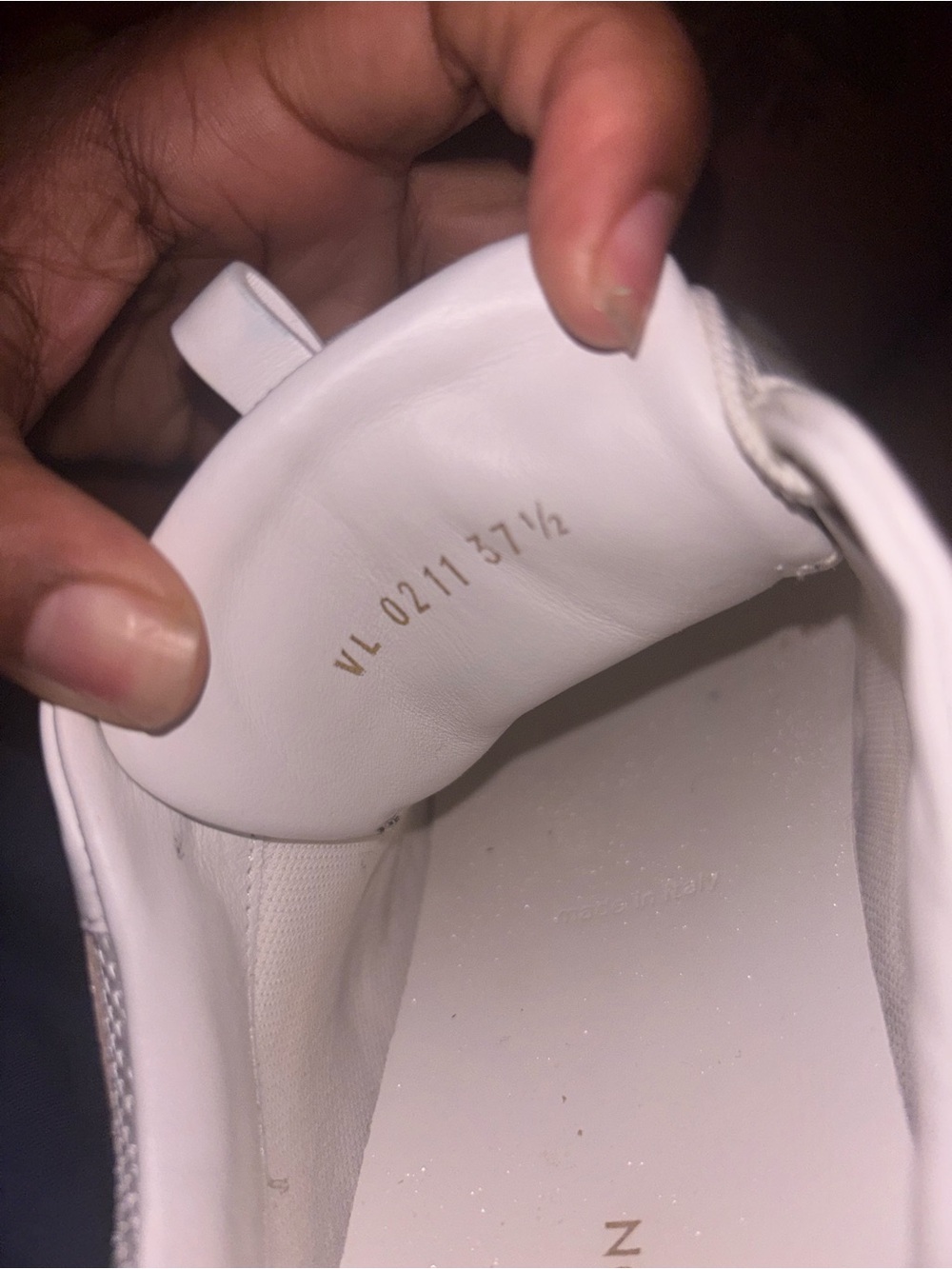 Louis Vuitton White & Beige Damier Run Away Sneakers - Picture 8 of 11